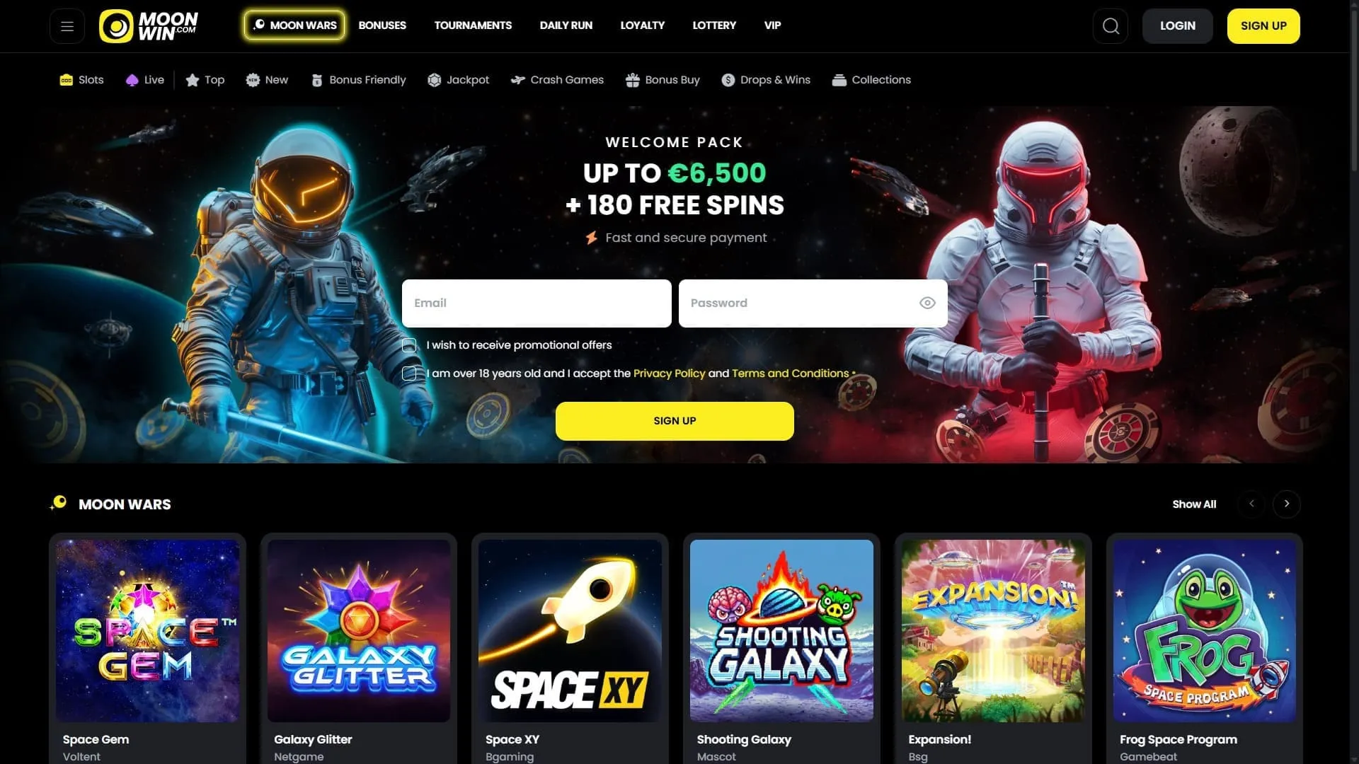 Moonwin Casino med betalingsmetoden Siirto